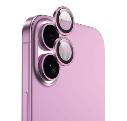 Защитное стекло для камеры iPhone 16/16 Plus SUPGLASS Anti Glare Camera lens glass (XC-31) Pink