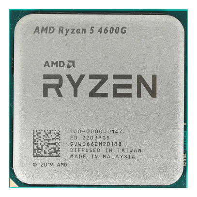 Процессор AMD Ryzen 5 4600G, 3.7ГГц (Turbo 4.2ГГц), AM4, OEM (100-000000147)