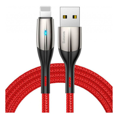 USB кабель Baseus Horizontal Cable разъем Lightning (CALSP-B09) Красный