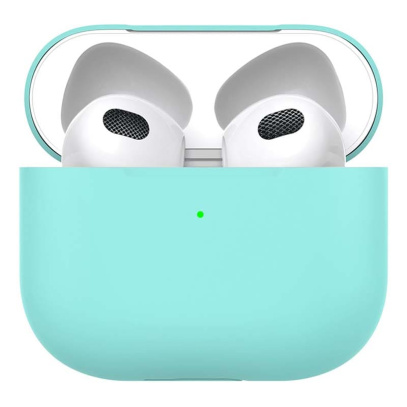 Силиконовый чехол для AirPods 3 Deppa Ultra Slim (47325) Мятный