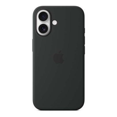 Чехол Silicone Case для Apple iPhone 16 Black, черный