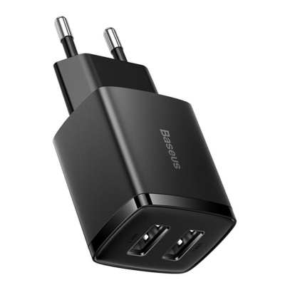 Сетевое зарядное устройство Baseus Compact Charger 2U 10,5 Вт CCXJ010201 (CCCP10UE) Черный