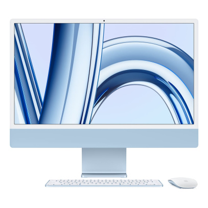 Apple iMac 24" (M3, 8C CPU, 8C GPU, 2023) Retina 4,5K, 8Gb, 256Gb SSD (MQRC3) Blue, синий Apple iMac 24" (M3, 8C CPU, 8C GPU, 2023) Retina 4,5K, 8Gb, 256Gb SSD (MQRC3) Blue, синий