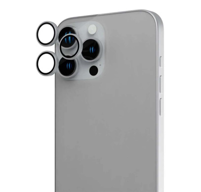 Защитное стекло для камеры iPhone 15 Pro Max BLUEO Original metal frame Серебристый Защитное стекло для камеры iPhone 15 Pro Max BLUEO Original metal frame Серебристый