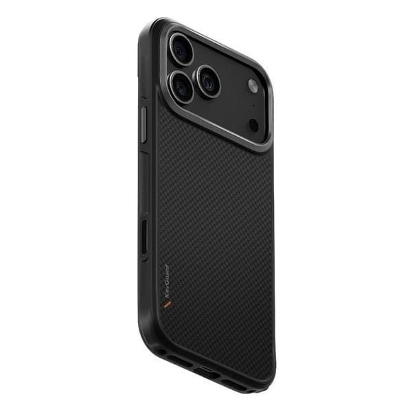 Чехол для iPhone 17 Pro с MagSafe UNIQ KEVA (IP6.3P(2025)-KEVAMCBLK) Carbon Black, черный
