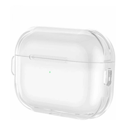Чехол Gurdini силиконовый для наушников Apple Airpods Pro 2 прозрачный
