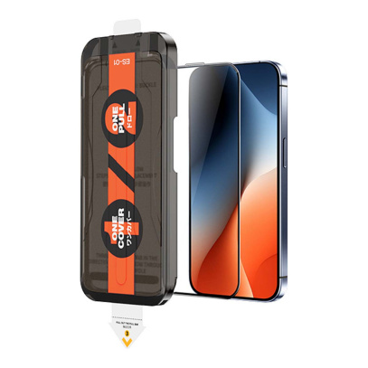 Защитное стекло для iPhone 17 Pro REMAX с аппликатором (ES-01) Чёрный