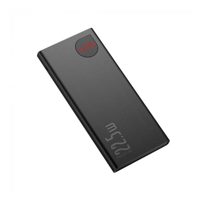 Внешний аккумулятор Baseus Adaman Metal Digital Display Quick Charge 10000mAh, 22,5 Вт Черный
