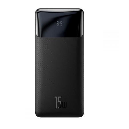 Внешний аккумулятор Baseus Bipow Digital Display Power Bank Overseas Edition 10000mAh 15W PPBD10 (PPBD050001) Черный Внешний аккумулятор Baseus Bipow Digital Display Power Bank Overseas Edition 10000mAh 15W PPBD10 (PPBD050001) Черный