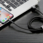 Кабель Baseus Cafule Cable USB For iP special edition 1,5A, 2 м (CALKLF-HG1) Grey/Black Кабель Baseus Cafule Cable USB For iP special edition 1,5A, 2 м (CALKLF-HG1) Grey/Black