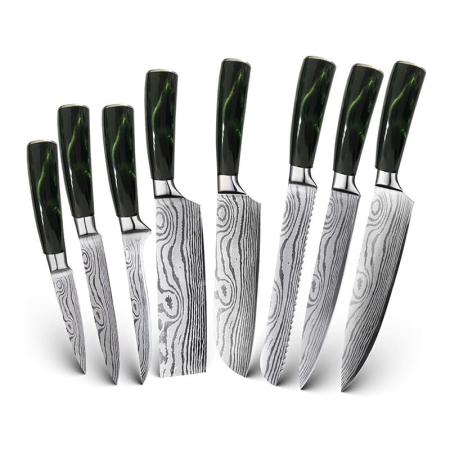 Набор кухонных ножей Spetime 8-Pieces Kitchen Knife Set (GE03KN8) Зеленый