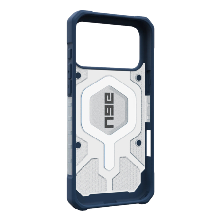 Чехол для iPhone 17 Pro Max с MagSafe Uag Pathfinder Clear (Active Blues Lanyard) Прозрачно-голубой