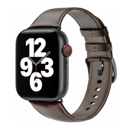 Кожаный ремешок для Apple Watch 38/40/41 мм WiWU (Wi-WB003) Coffee, темно-коричневый Кожаный ремешок для Apple Watch 38/40/41 мм WiWU (Wi-WB003) Coffee, темно-коричневый