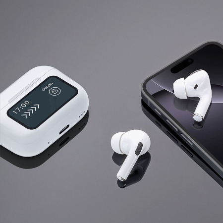 Беспроводные наушники с микрофоном Deppa Air Pro 3 ANC, TWS, BT 5.3, 350 мАч, ANC, LCD (44213) Белый Беспроводные наушники с микрофоном Deppa Air Pro 3 ANC, TWS, BT 5.3, 350 мАч, ANC, LCD (44213) Белый