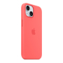Чехол Silicone Case для Apple iPhone 15 с MagSafe Guava, розовый Чехол Silicone Case для Apple iPhone 15 с MagSafe Guava, розовый