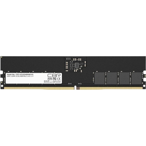 Оперативная память CBR CD5 US16G48M40 01 DDR5 16GB 4800MHz CL40 UDIMM 1x16GB