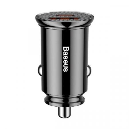 Автомобильное зарядное устройство Baseus BS-C16C1-X Circular Plastic A+C 30W PPS Car Charger (CCALL-YS01) Черный Автомобильное зарядное устройство Baseus BS-C16C1-X Circular Plastic A+C 30W PPS Car Charger (CCALL-YS01) Черный