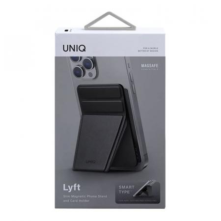 Магнитный бумажник с функцией стенда UNIQ LYFT Magnetic (MGSNAPONCH-LYFTBLK) Черный Магнитный бумажник с функцией стенда UNIQ LYFT Magnetic (MGSNAPONCH-LYFTBLK) Черный