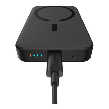 Внешний аккумулятор Baseus Magnetic Mini Wireless Fast Charge power bank с поддержкой беспроводной зарядки 10000mAh 20W Черный Внешний аккумулятор Baseus Magnetic Mini Wireless Fast Charge power bank с поддержкой беспроводной зарядки 10000mAh 20W Черный