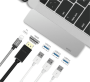 Хаб WiWU USB Type-C HUB 5в1 T6Pro Серый Хаб WiWU USB Type-C HUB 5в1 T6Pro Серый