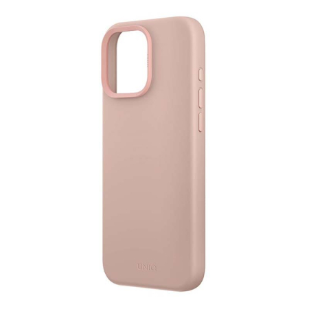 Чехол для iPhone 16 Pro UNIQ LINO Pink, Розовый Чехол для iPhone 16 Pro UNIQ LINO Pink, Розовый