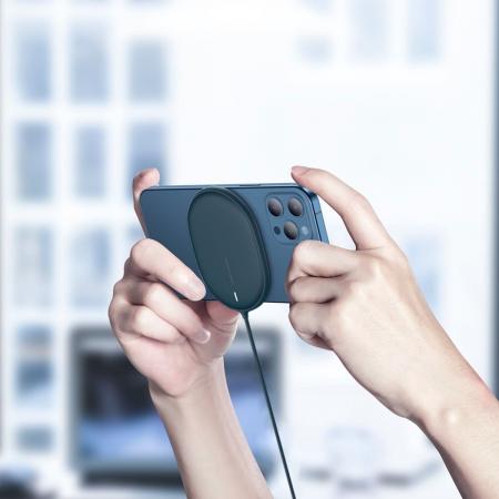 Беспроводное зарядное устройство 15w Baseus Light Magnetic Wireless Charger, Type-C кабель 1,5 м (WXQJ-03) Синий Беспроводное зарядное устройство 15w Baseus Light Magnetic Wireless Charger, Type-C кабель 1,5 м (WXQJ-03) Синий