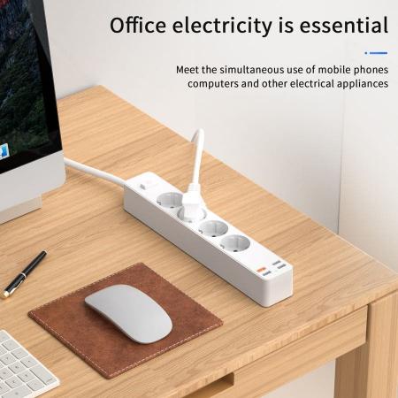 Сетевой фильтр WiWU Smart Power Strip EU Plug 20W 4*AC+3*USB 3.0+ 1*USB-C (U01 EU) Черный Сетевой фильтр WiWU Smart Power Strip EU Plug 20W 4*AC+3*USB 3.0+ 1*USB-C (U01 EU) Черный