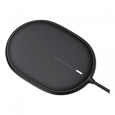 Беспроводное зарядное устройство 15w Baseus Light Magnetic Wireless Charger, Type-C кабель 1,5 м (WXQJ-01) Black, черный Беспроводное зарядное устройство 15w Baseus Light Magnetic Wireless Charger, Type-C кабель 1,5 м (WXQJ-01) Black, черный