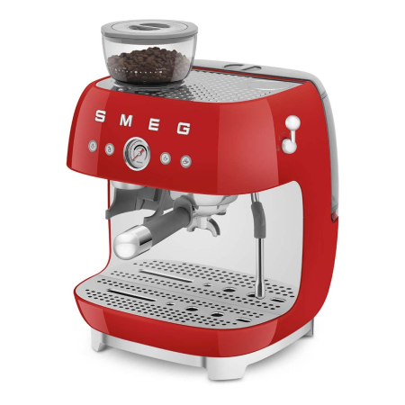 Кофемашина эспрессо со встроенной кофемолкой SMEG 50s style (EGF03RDEU) Красный Кофемашина эспрессо со встроенной кофемолкой SMEG 50s style (EGF03RDEU) Красный