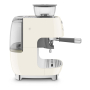 Кофемашина эспрессо со встроенной кофемолкой SMEG 50s style (EGF03CREU) Кремовый Кофемашина эспрессо со встроенной кофемолкой SMEG 50s style (EGF03CREU) Кремовый