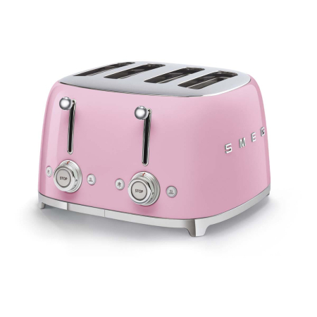 Тостер на 4 ломтика SMEG 50s style (TSF03PKEU) Розовый Тостер на 4 ломтика SMEG 50s style (TSF03PKEU) Розовый