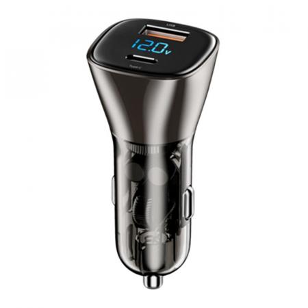 Автомобильное зарядное устройство WiWU Car Charger (PC500) Серый Автомобильное зарядное устройство WiWU Car Charger (PC500) Серый