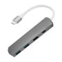 Переходник WiWU для MacBook Type-C Hub 5в1 (T3) Space Grey, серый космос Переходник WiWU для MacBook Type-C Hub 5в1 (T3) Space Grey, серый космос