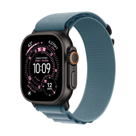 Apple Watch Ultra 3 (2025), 49 мм корпус из титана цвета «Black», ремешок Alpine Loop размера M цвета «Light Blue» Apple Watch Ultra 3 (2025), 49 мм корпус из титана цвета «Black», ремешок Alpine Loop размера M цвета «Light Blue»