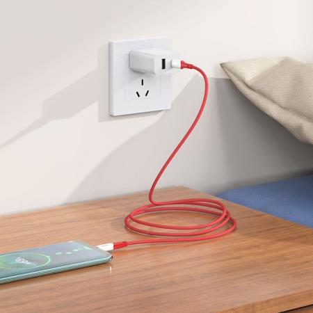 Кабель hoco. Fast charging data cable разъем Type-C – Type-C, 1 м (X70) Красный Кабель hoco. Fast charging data cable разъем Type-C – Type-C, 1 м (X70) Красный