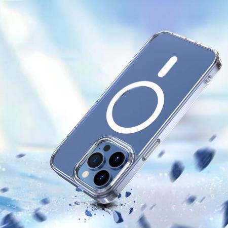 Чехол для iPhone 15 Pro с Magsafe Mutural Jingtou Series Прозрачный Чехол для iPhone 15 Pro с Magsafe Mutural Jingtou Series Прозрачный