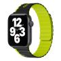 Магнитный силиконовый ремешок для часов iWatch на 42/44/45/49 мм WiWU Smart Magnetic Silicone (Wi-WB010) Black+Green Магнитный силиконовый ремешок для часов iWatch на 42/44/45/49 мм WiWU Smart Magnetic Silicone (Wi-WB010) Black+Green