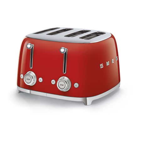Тостер на 4 ломтика SMEG 50s style (TSF03RDEU) Красный Тостер на 4 ломтика SMEG 50s style (TSF03RDEU) Красный