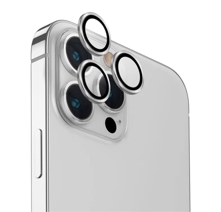 Защитное стекло для камеры iPhone 15 Pro WiWU PVD Dual Color Camera Lens Guard Anti-Scratch (LG-004) Silver, серебро Защитное стекло для камеры iPhone 15 Pro WiWU PVD Dual Color Camera Lens Guard Anti-Scratch (LG-004) Silver, серебро