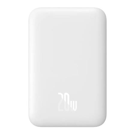 Внешний аккумулятор Baseus Magnetic Mini Wireless Fast Charge power bank с поддержкой беспроводной зарядки 6000mAh 20 Вт (PPCXM06A) Белый Внешний аккумулятор Baseus Magnetic Mini Wireless Fast Charge power bank с поддержкой беспроводной зарядки 6000mAh 20 Вт (PPCXM06A) Белый