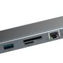 Переходник Baseus для MacBook HUB Enjoyment Series (Type-C to USB3.0+HDMI+SD/MMC+TF/Micro+LAN+VGA+PD+AUX) (CATSX-F0G) Deep Grey, темно-серый Переходник Baseus для MacBook HUB Enjoyment Series (Type-C to USB3.0+HDMI+SD/MMC+TF/Micro+LAN+VGA+PD+AUX) (CATSX-F0G) Deep Grey, темно-серый