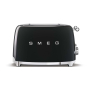Тостер на 4 ломтика SMEG 50s style (TSF03BLEU) Черный Тостер на 4 ломтика SMEG 50s style (TSF03BLEU) Черный