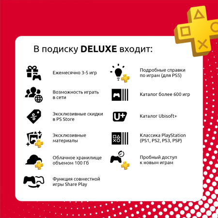 ПО: PS Plus Deluxe на 3 месяца (Турция) ПО: PS Plus Deluxe на 3 месяца (Турция)