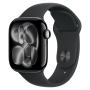 Apple Watch Series 11, 46 мм корпус из алюминия цвета «Jet Black», ремешок Sport Band размера M/L цвета «Black» Apple Watch Series 11, 46 мм корпус из алюминия цвета «Jet Black», ремешок Sport Band размера M/L цвета «Black»