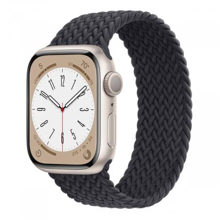 Ремешок для Apple Watch  1-9 Series, SE 38/40/41 мм Braided Solo Loop Черный Ремешок для Apple Watch  1-9 Series, SE 38/40/41 мм Braided Solo Loop Черный