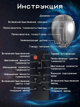Проектор звездного неба Aliensun Star Серебристый Проектор звездного неба Aliensun Star Серебристый