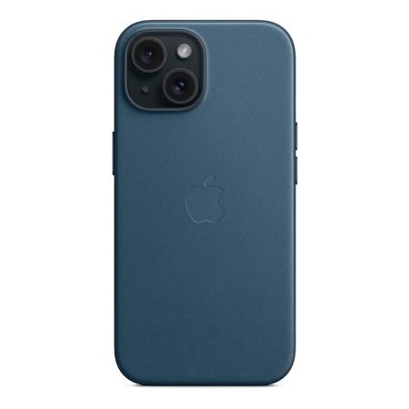 Чехол FineWoven Case для Apple iPhone 15 с MagSafe Pacific Blue, синий Чехол FineWoven Case для Apple iPhone 15 с MagSafe Pacific Blue, синий