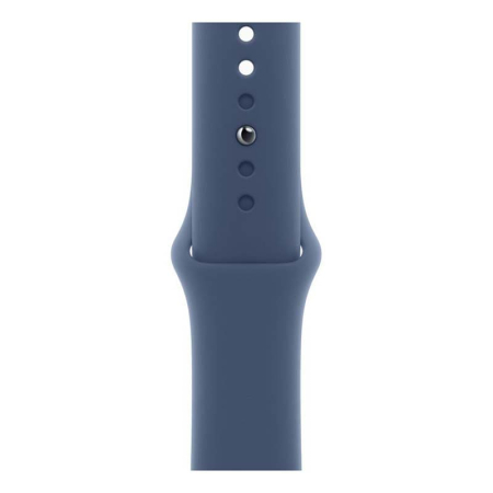 Apple Watch SE (2024), 44 мм корпус из алюминия цвета «Silver», ремешок Sport Band размера M/L цвета «Denim» Apple Watch SE (2024), 44 мм корпус из алюминия цвета «Silver», ремешок Sport Band размера M/L цвета «Denim»