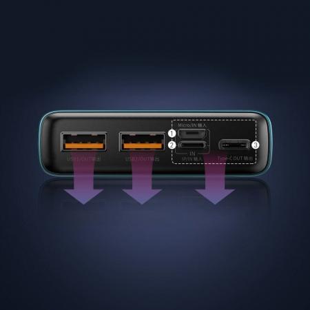 Аккумулятор Baseus Adaman Metal PD3.0+QC3.0 20000mAh PPAD070101 (PPADM20S) Черный Аккумулятор Baseus Adaman Metal PD3.0+QC3.0 20000mAh PPAD070101 (PPADM20S) Черный