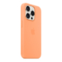 Чехол Silicone Case для Apple iPhone 15 Pro с MagSafe  Orange Sorbet, оранжевый Чехол Silicone Case для Apple iPhone 15 Pro с MagSafe  Orange Sorbet, оранжевый